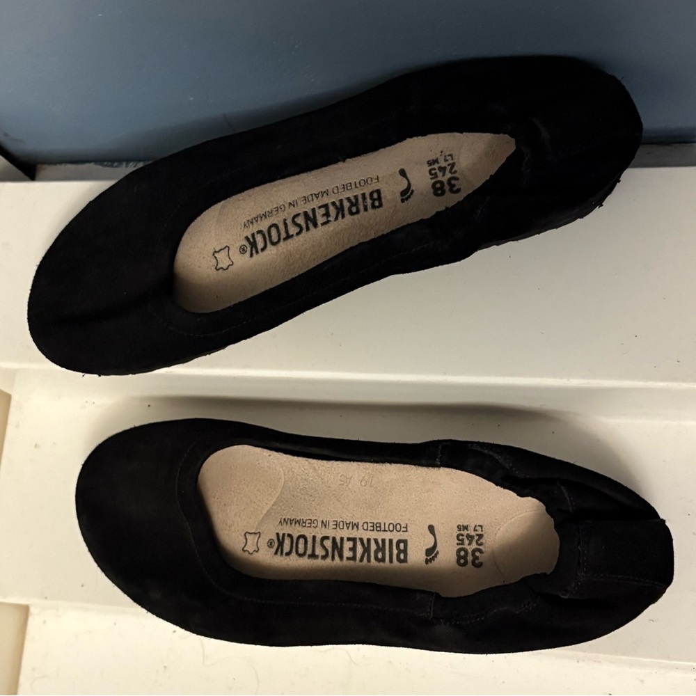 Birkenstock Black Celina Flats (Size 38)